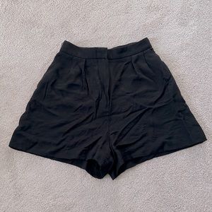 Ultra high-waisted black MNG shorts